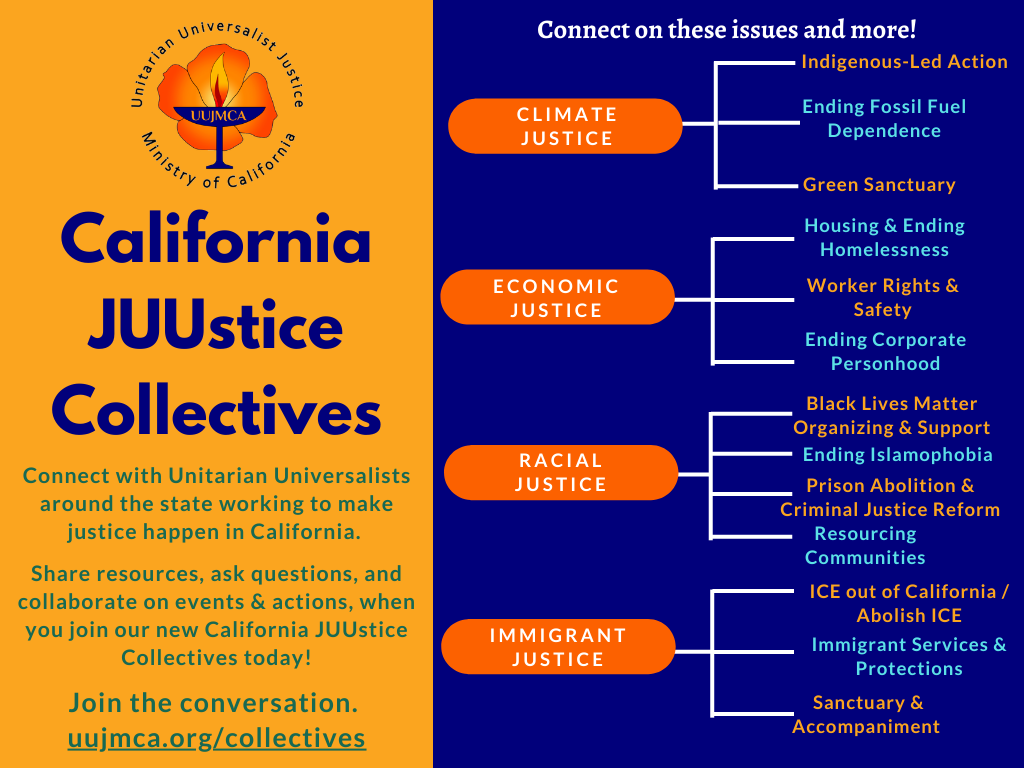 February Justice Collectives for California UUs
